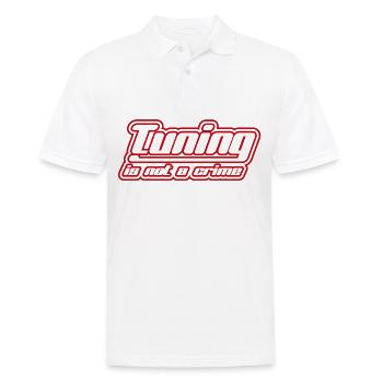 Cartuning Scooter Tuning - Men's Polo Shirt - white - Front - Kai (181cm)