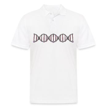 DNA Biologie - Männer Poloshirt - Weiß - Vorne - Kai (181cm)