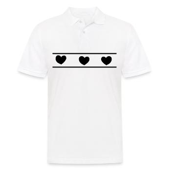 Cœur coeur - Polo Homme - blanc - Devant - Kai (181cm)