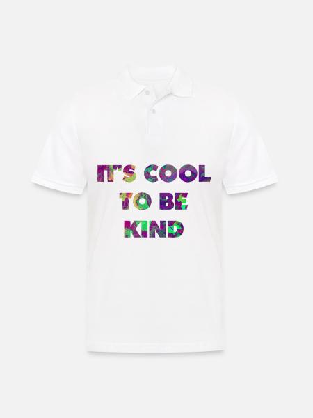 It's cool to be kind - Men's Polo Shirt - white
