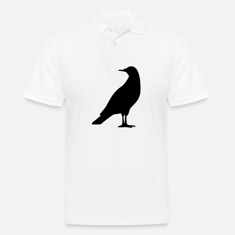 Oiseau - Polo Homme - blanc