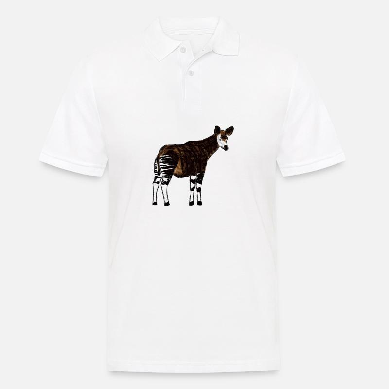Okapi I - Männer Poloshirt - Weiß