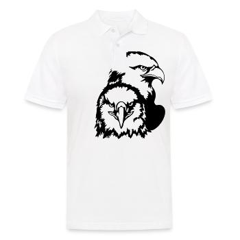 Eagles - Men's Polo Shirt - white - Front - Kai (181cm)