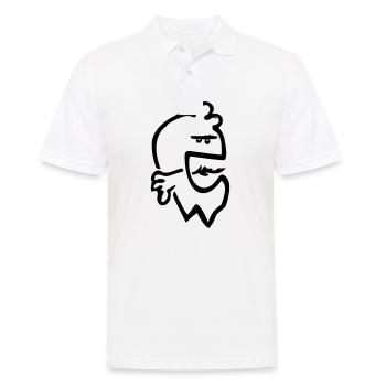 Funny Face Heartburn Burps - Men's Polo Shirt - white - Front - Kai (181cm)