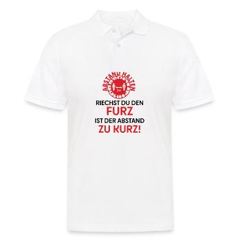 Lustiger Spruch Furz - Männer Poloshirt - Weiß - Vorne - Kai (181cm)