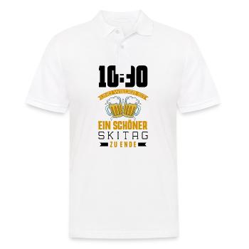 Humorvoller Ski fahren Spruch, Ski Geschenk - Männer Poloshirt - Weiß - Vorne - Kai (181cm)