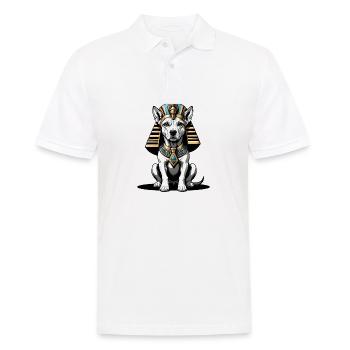 Dog Pharao Hund Ägypten Pyramide Geschenk - Männer Poloshirt - Weiß - Vorne - Kai (181cm)