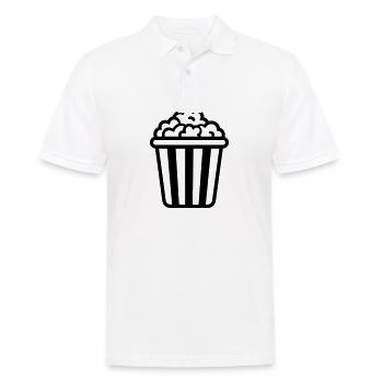 Popcorn - Männer Poloshirt - Weiß - Vorne - Kai (181cm)