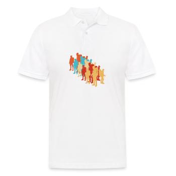 Hommes Femmes Bloc Escalade Bloc - Polo Homme - blanc - Devant - Kai (181cm)
