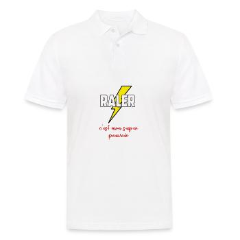 Râler c’est mon super pouvoir - Polo Homme - blanc - Devant - Kai (181cm)