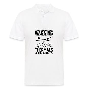 Thermikfliegen | Segelflug Segelflieger Geschenke - Männer Poloshirt - Weiß - Vorne - Kai (181cm)
