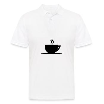Kaffee Kaffeetasse Geschenkidee Tee Teetasse - Männer Poloshirt - Weiß - Vorne - Kai (181cm)