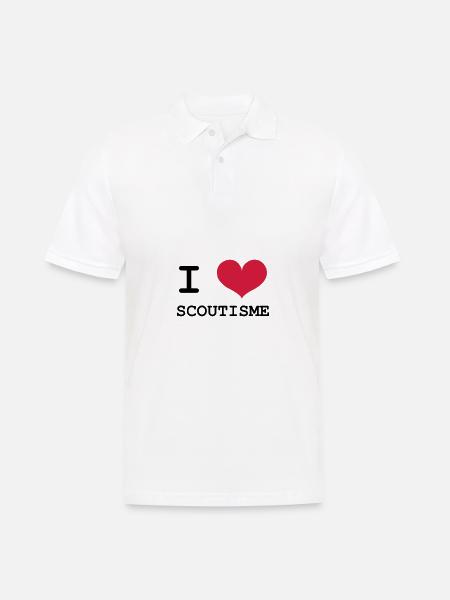 I Love Scoutisme - Polo Homme - blanc