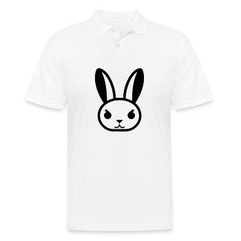 rabbit - Men's Polo Shirt - white - Front - Kai (181cm)