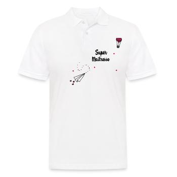 Super maîtresse - Polo Homme - blanc - Devant - Kai (181cm)