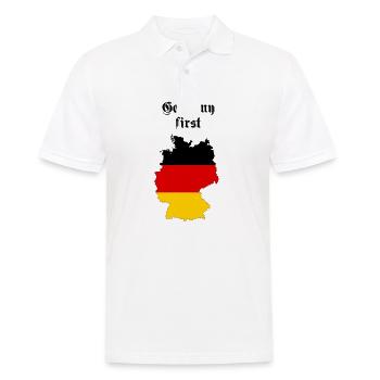Allemagne - Polo Homme - blanc - Devant - Kai (181cm)