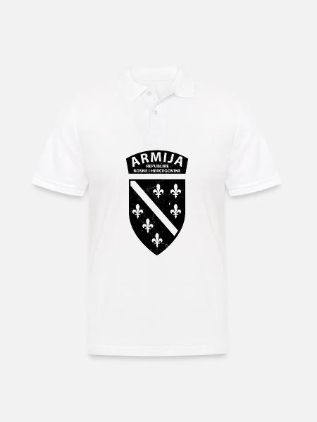 Armija republike Bosne i Hercegovine Heimat - Männer Poloshirt - Weiß