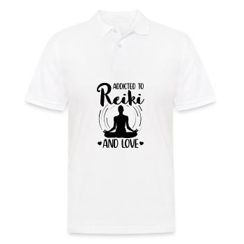 Reiki - Men's Polo Shirt - white - Front - Kai (181cm)