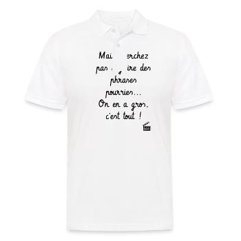 On en a gros ! Kaameløtt - Citation Perceval - Polo Homme - blanc - Devant - Kai (181cm)