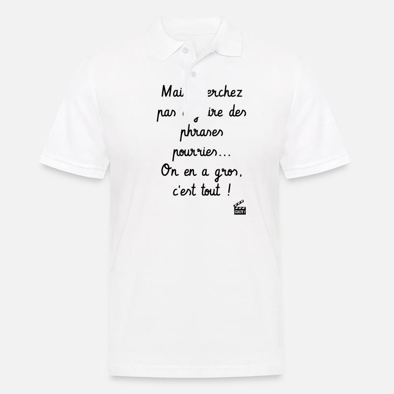 On en a gros ! Kaameløtt - Citation Perceval - Polo Homme - blanc