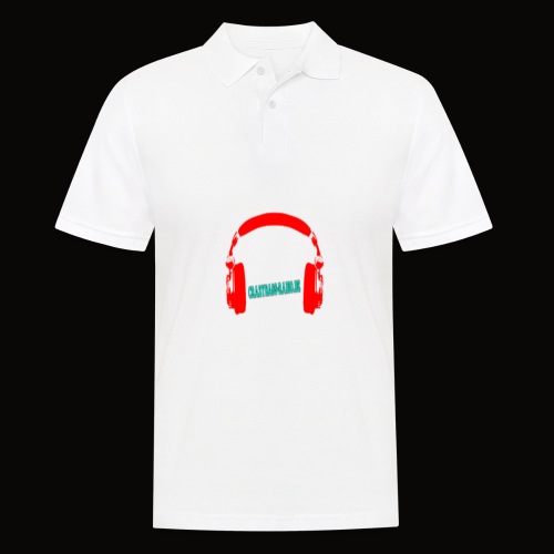 rote kopfhörer - Männer Poloshirt