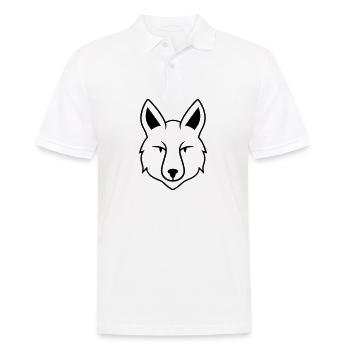 Wolf - Men's Polo Shirt - white - Front - Kai (181cm)