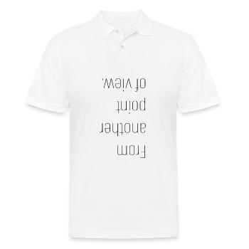 From Another Point Of View – Perspektive - Männer Poloshirt - Weiß - Vorne - Kai (181cm)