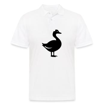 Duck - Men's Polo Shirt - white - Front - Kai (181cm)