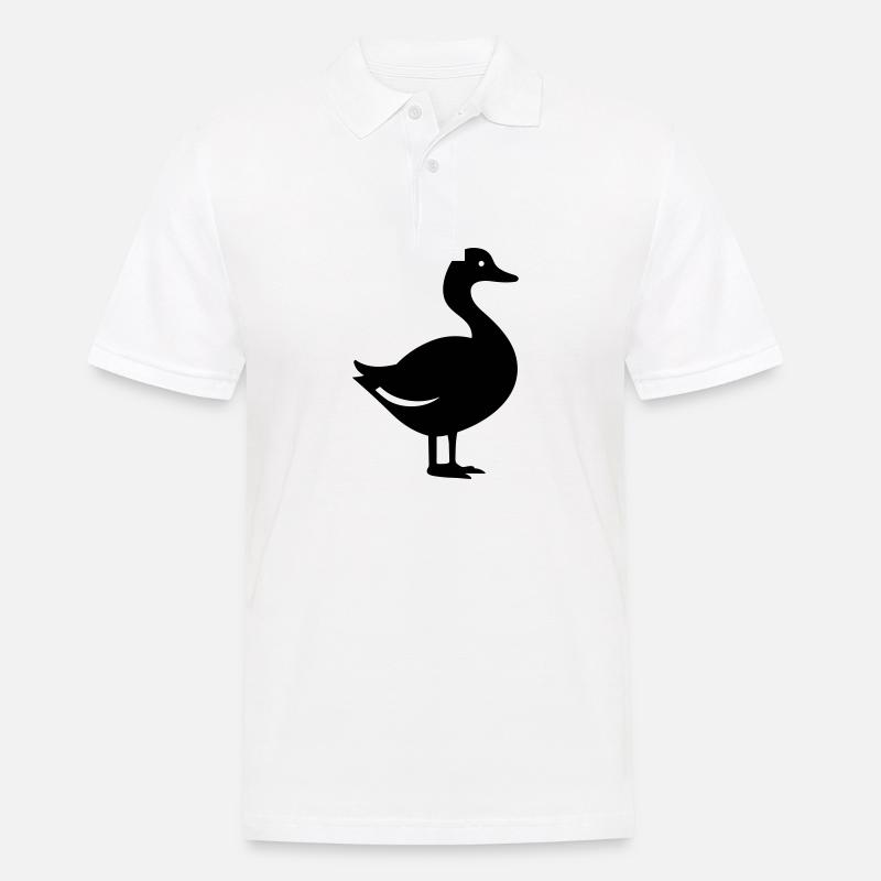 Ente - Männer Poloshirt - Weiß