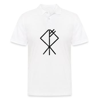 Wolf Vikings Rune Symbole Glyphe Idées cadeaux - Polo Homme - blanc - Devant - Kai (181cm)
