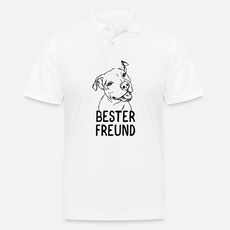 Bester Freund (des Menschen) - Männer Poloshirt - Weiß