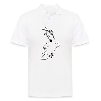 Niedlicher Kakadu - Männer Poloshirt - Weiß - Vorne - Kai (181cm)