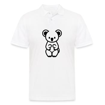 Koala - Männer Poloshirt - Weiß - Vorne - Kai (181cm)