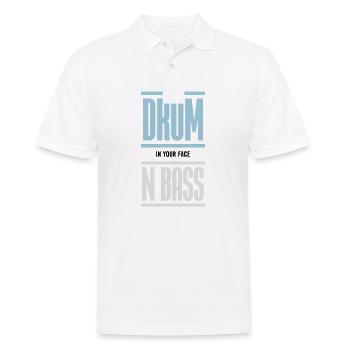 Drum and Bass Techno Music DJ - Polo Homme - blanc - Devant - Kai (181cm)