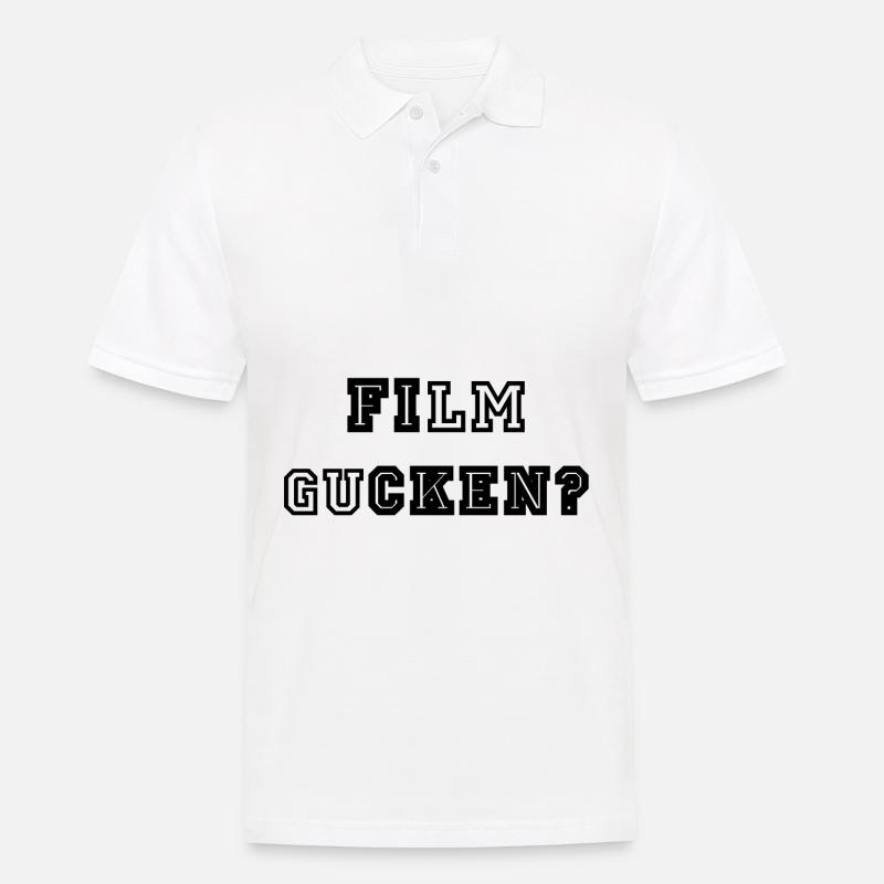 Film Gucken oder Ficken? - Männer Poloshirt - Weiß