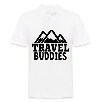 Travel Buddies Travel Friends Wanderlust Gift - Men's Polo Shirt - white - Front - Kai (181cm)