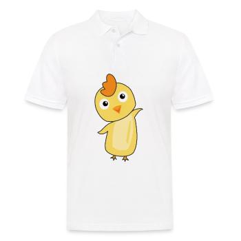 Chick baby chicken cute animals for kids chicken - Men's Polo Shirt - white - Front - Kai (181cm)