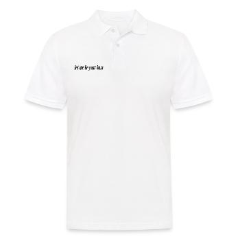 let me be your bass - Männer Poloshirt - Weiß - Vorne - Kai (181cm)