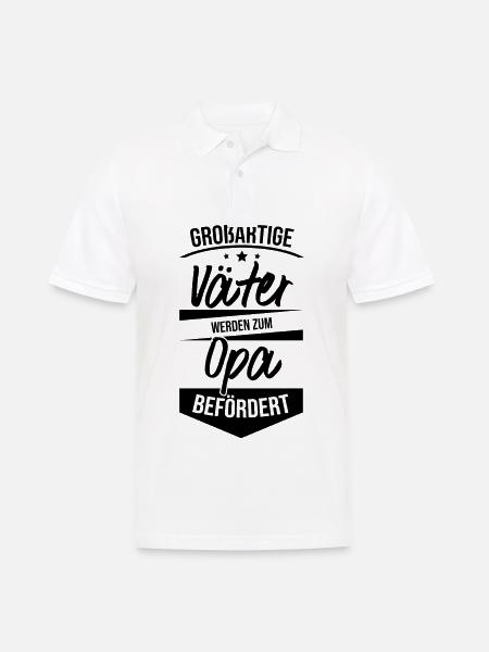 Großartige Väter Opa - Männer Poloshirt - Weiß