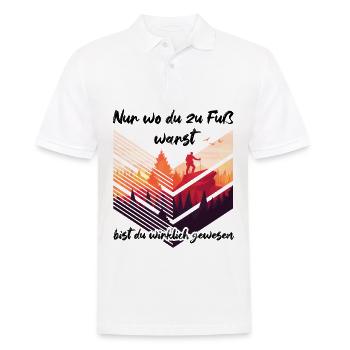 Wandern Spruch - Männer Poloshirt - Weiß - Vorne - Kai (181cm)