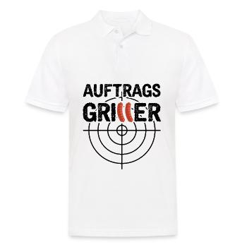 Grillen Auftragsgriller - Männer Poloshirt - Weiß - Vorne - Kai (181cm)