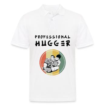 Brazilian Jiu-Jitsu Professional Hugger - Männer Poloshirt - Weiß - Vorne - Kai (181cm)