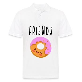 Meilleurs amis - Polo Homme - blanc - Devant - Kai (181cm)