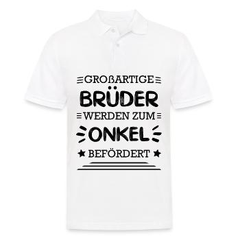 Großartige Brüder Onkel Befördert - Männer Poloshirt - Weiß - Vorne - Kai (181cm)