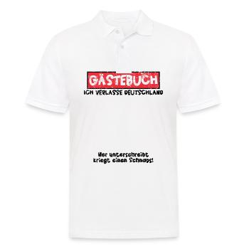 Auslandssemester Auslandsjahr Gästebuch Auswandern - Männer Poloshirt - Weiß - Vorne - Kai (181cm)