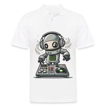 Beat Blender - Men's Polo Shirt - white - Front - Kai (181cm)