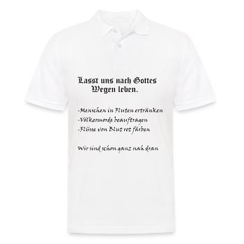 Gottes Wege - Männer Poloshirt - Weiß - Vorne - Kai (181cm)