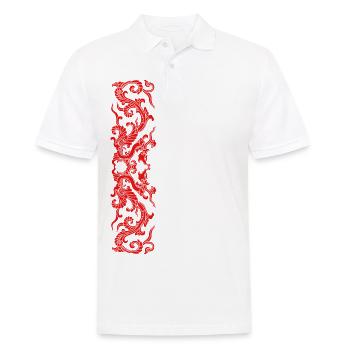 Red dragons - Men's Polo Shirt - white - Front - Kai (181cm)