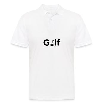 Golf |Golfer Golferin - Männer Poloshirt - Weiß - Vorne - Kai (181cm)