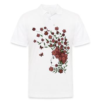 Fille de fleur - Polo Homme - blanc - Devant - Kai (181cm)